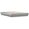LED Bed Frame In Grey Sonoma Oak 120x200 Cm