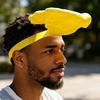Cappello da Sole Palmare Che Blocca il Sole Visiera Stampata in 3D Fascia Elastica a Tesa Larga Cappello da Esterno per la Protezione Solare