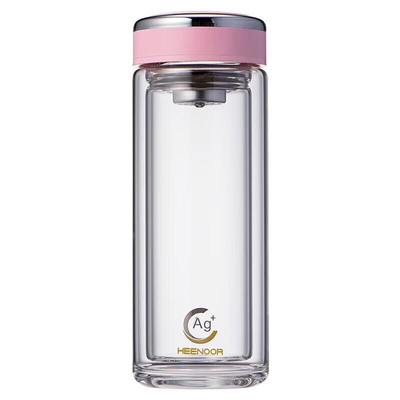 Heenoor Double Wall Glass Tea Infuser Cup