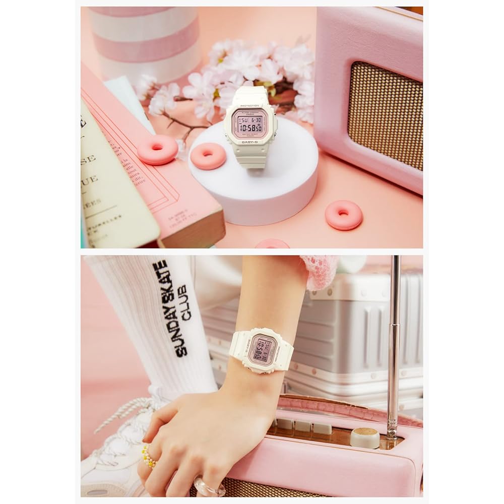 Casio Baby-G BGD-565SC-4JF Women's Watch White Analog Waterproof 100m