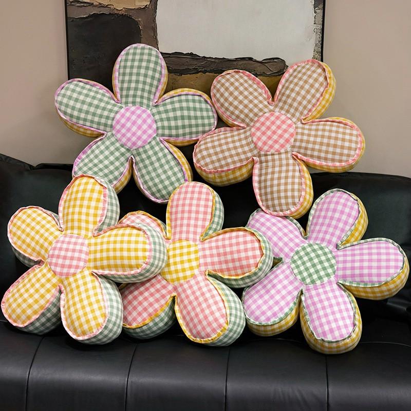 Pattern Flower Thickening Office Seat Cushion Supportive Floor Mat Room Living