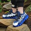 Boys' Shoes Spring and Autumn Breathable Children's Rotating Button Dad Shoes Medium and Large Children's Versatile Sports Shoes