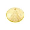 Woven Retro Black Unisex Straw and Bamboo Knight Hat for Film and TV