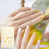 Floral Nail Stickers - 24pcs Self-Adhesive Strips, Quick 5-Min Manicure
