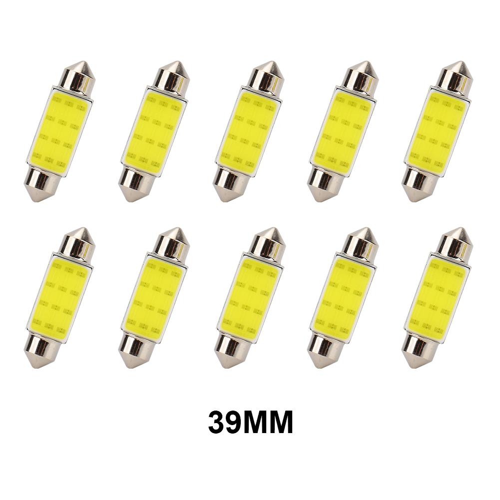 10pcs/lot Car LED Bulbs 31mm 36mm 39mm 41mm Car COB 1.5W DC12V Interior Lamp Interior Reading Lights Plate lamps Bulb Wholesale