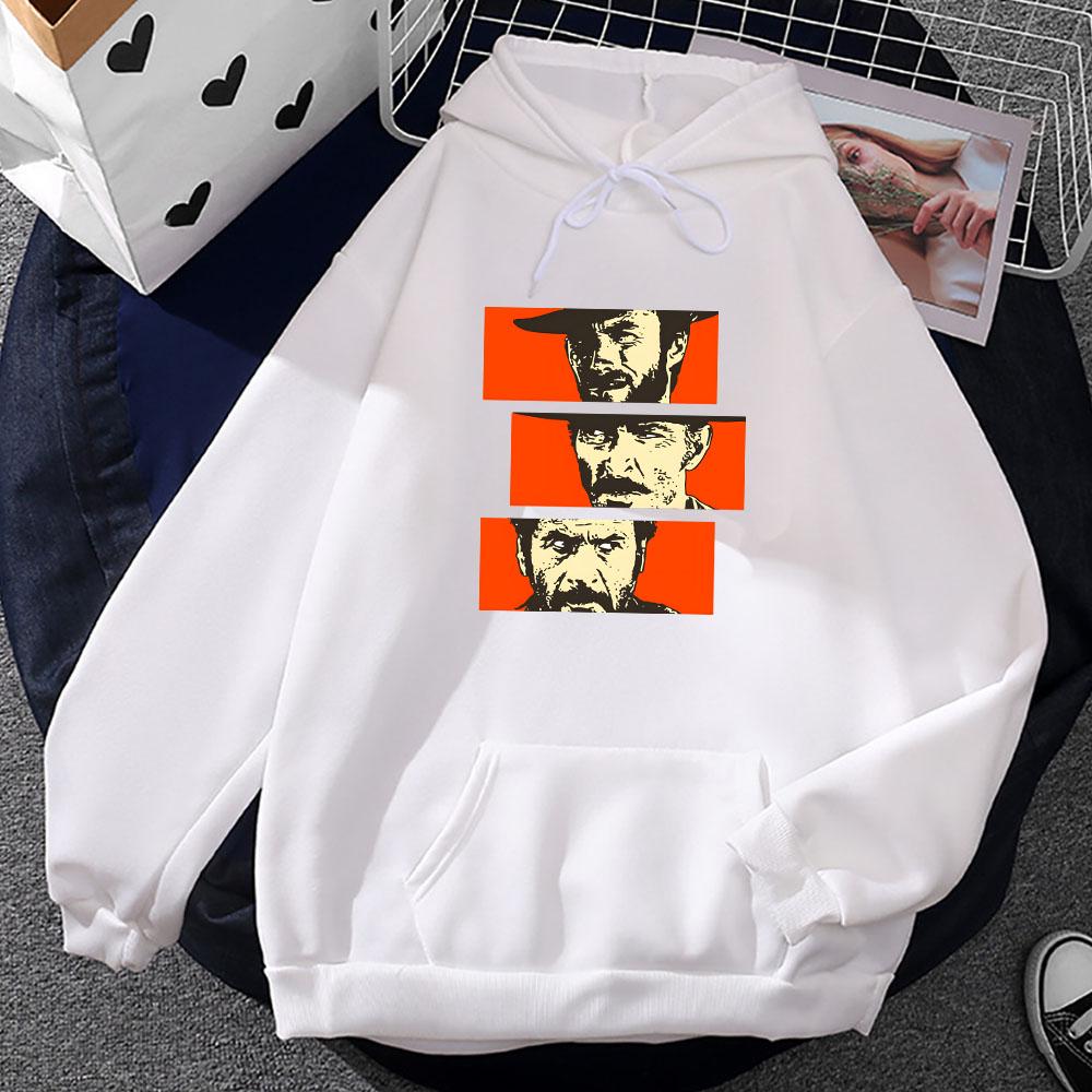 The Good The Bad and Ugly Hoodies Long Sleeve Winter Hooded Pullovers TV Series Graphic Printing Sweatshirts Tops