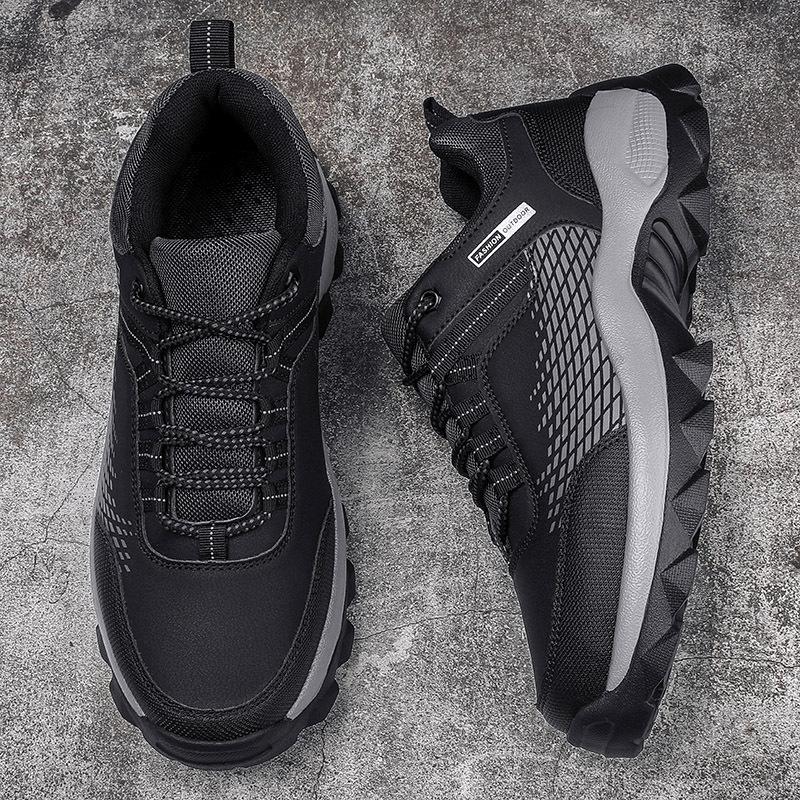 Autumn trend youth outdoor platform hiking shoes lace-up men's sports and leisure shoes