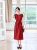 2026 New Elegant Mulberry Silk Mid-Length Dress - Round Neck & Casual Fit
