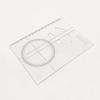 1 piece Dental Guide Plate Orthodontic Tracing Plate X-ray Protractor Measuring Ruler