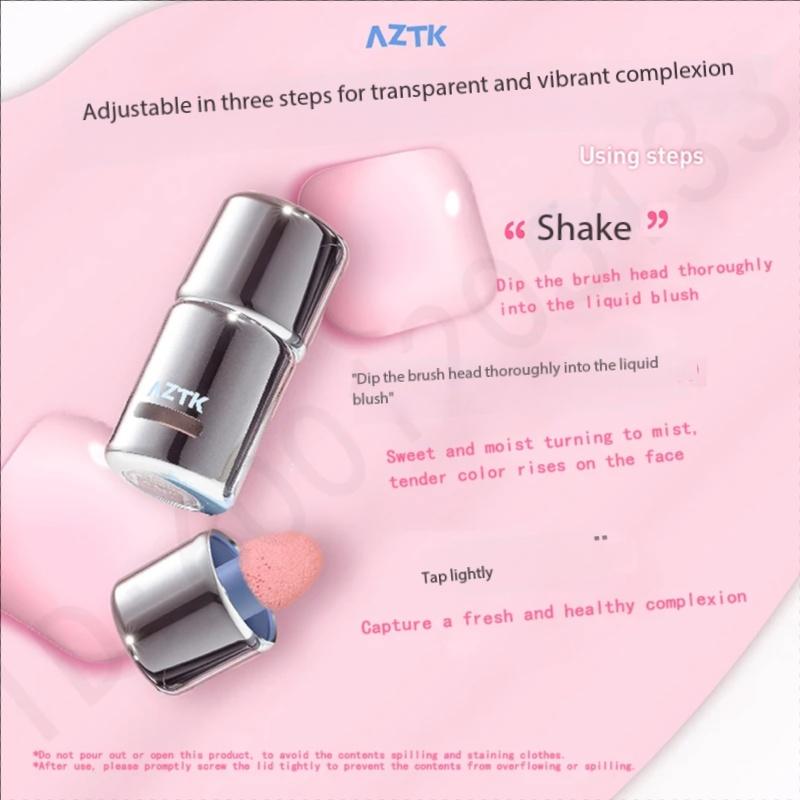AZTK Liquid Blusher Jello Color Powder Moisturizing Highlight Beauty Expands Contracts Cheek Matte Face Makeup