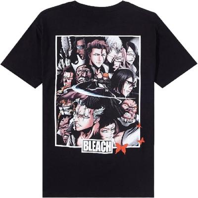Bleach Męski Koszulka z Krótkim Rękawem dla Dorosłych z Grupą Arrancarów z Arki Double-Sided