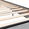 Bed Frame Gray Sonoma 100 x 200 cm Particleboard and Metal