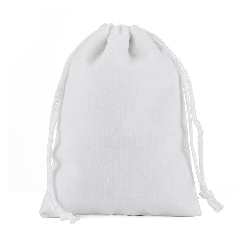 100Pcs/Lot Drawstring Velvet Sachet 5x7/7x9/9x12/10x15cm Pouches Small Size Jewelry Gift Display Packing Bags Can Customized