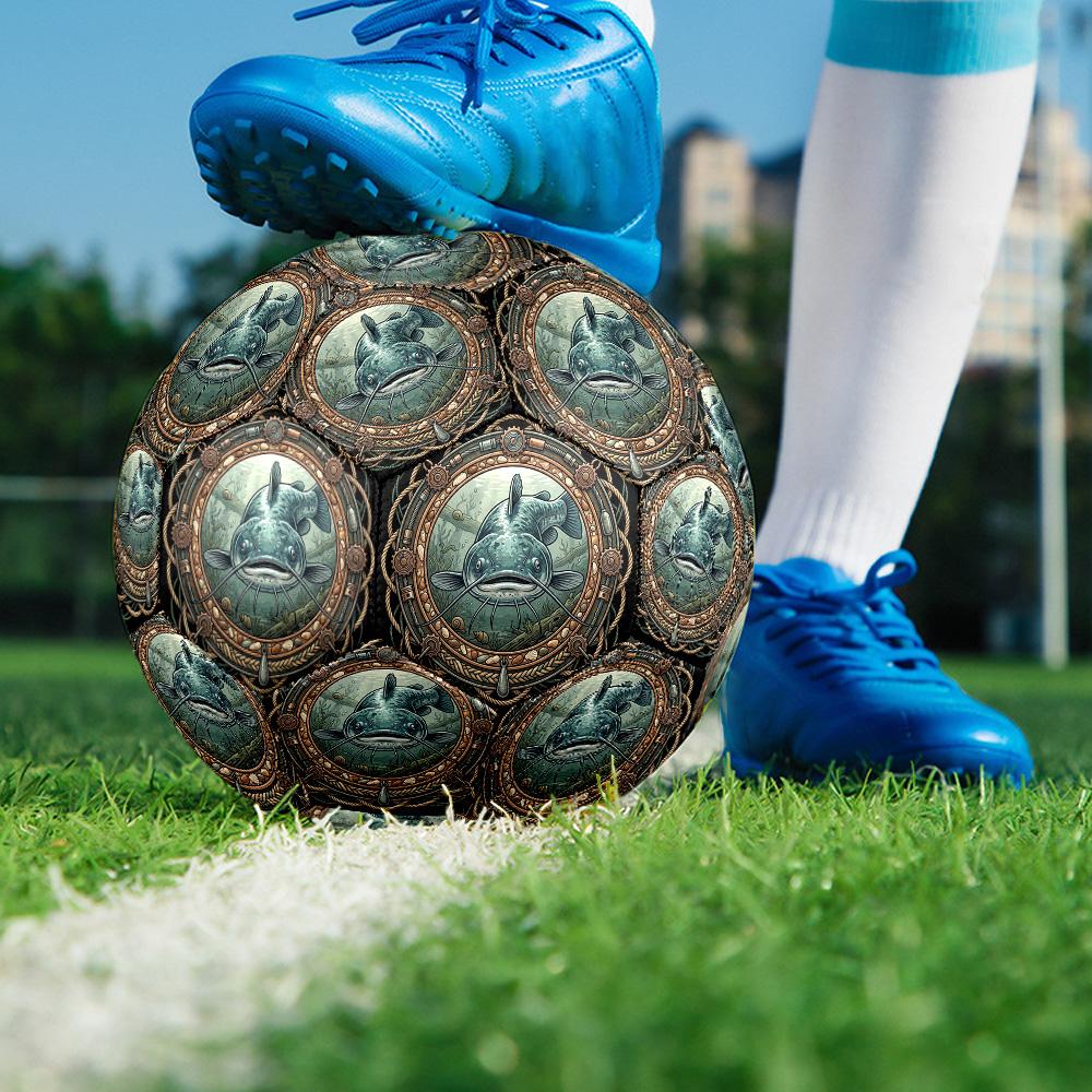 Adventure Emblem Round Football Size 5 Adult Ball Suitable for Training Matches and Outdoor Team.