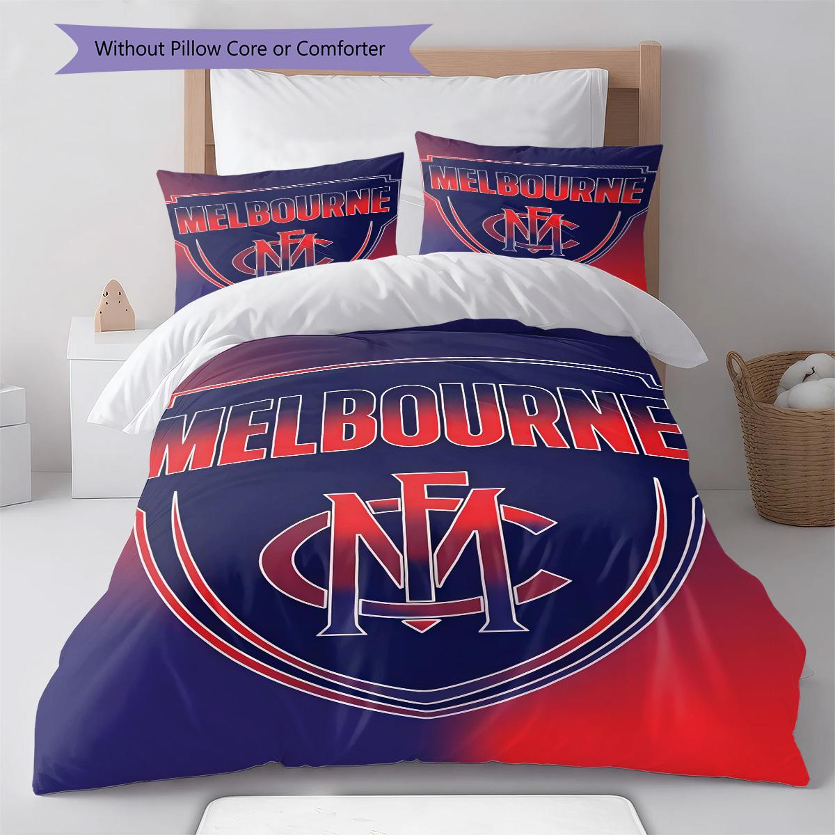 

City Football Group RugPattern Bedding Quilt Set Quilt Cover Pillowcase Home Decoration Birthday Gift (1 * duvet cover + 2 * pillowcase, without core) 135x200cm
