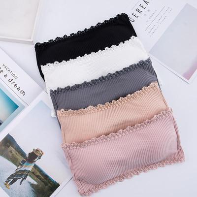 Dámské podprsenky bez ramínek Top Knit Thread Bras bez ramínek Jednobarevné spodní prádlo
