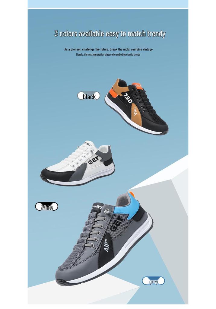 Brand Men's 2025 Summer Lightweight Sports Shoes - Comfortable, Soft Sole, Fashionable, Casual Mesh Design