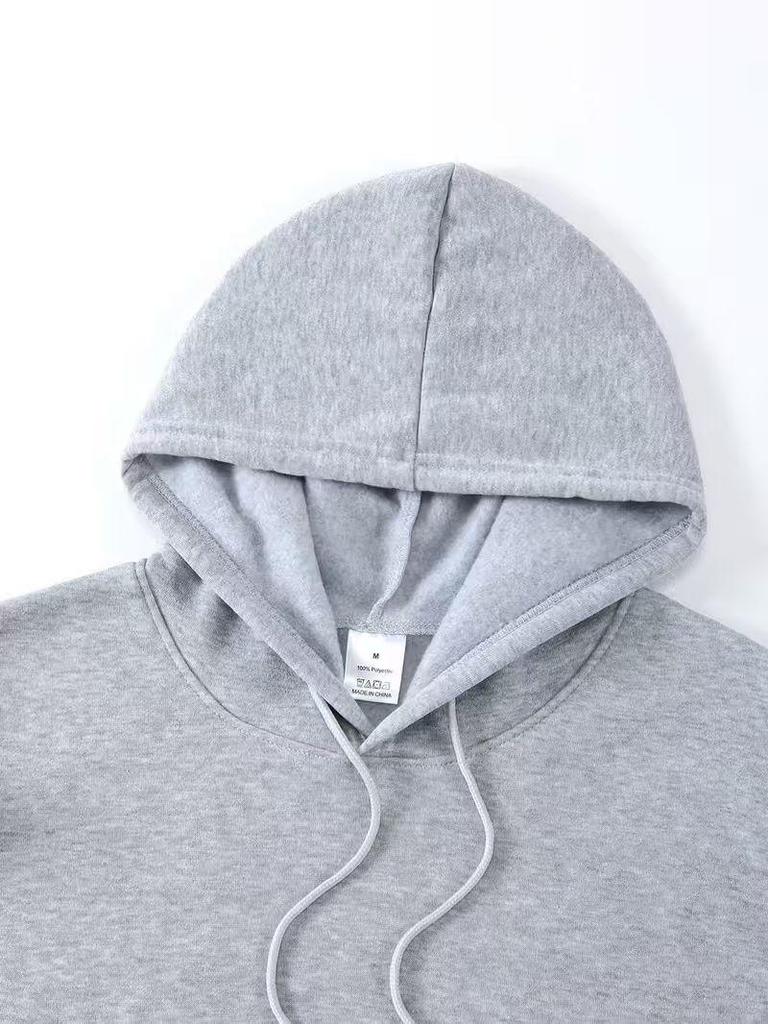 Cross-Border Men's & Women's Loose Fit Print Hoodie - European & American Style, Drop Shoulder, Spring & Autumn.