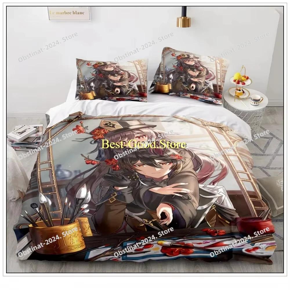 Game Genshin Impact Klee Cosplay Duvet Cover Anime Cartoon Bedding Set Diona Coplay Bed Set Quilt Comforter Covers Home Textiles