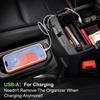 DrCarNow Upgrade Center Console Organizer Tray with USB Power Port Insert Armrest Tray Accessories