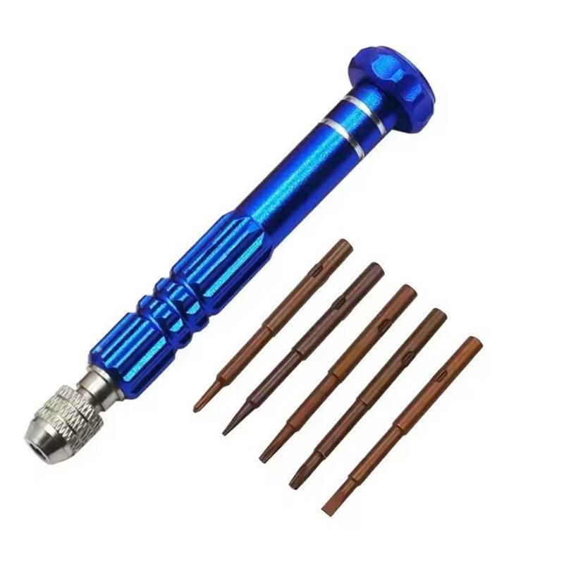 

5 в 1 многофункциональный набор отверток мобильный телефон часы очки инструмент для разборки ноутбук инструменты для ремонта часов аксессуары для ремонта Pack of 1 синий