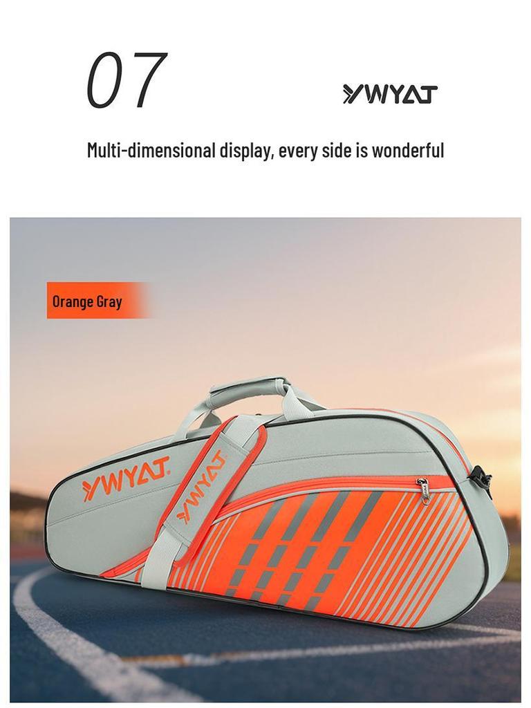 2025 Unisex Pro Badminton & Tennis Backpack: Extra Large, Water-Repellent with Racket Compartment