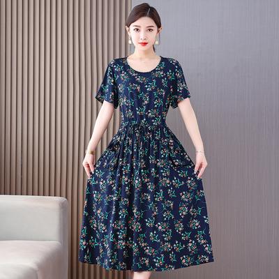 Vintage Çiçekli Elbise Kadın Büyük Beden Kadın Yazlık Günlük Uzun Elbiseler