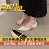 Women's commuter flat Mary Jane women's shoes spring temperament pointed head shallow mouth single shoes