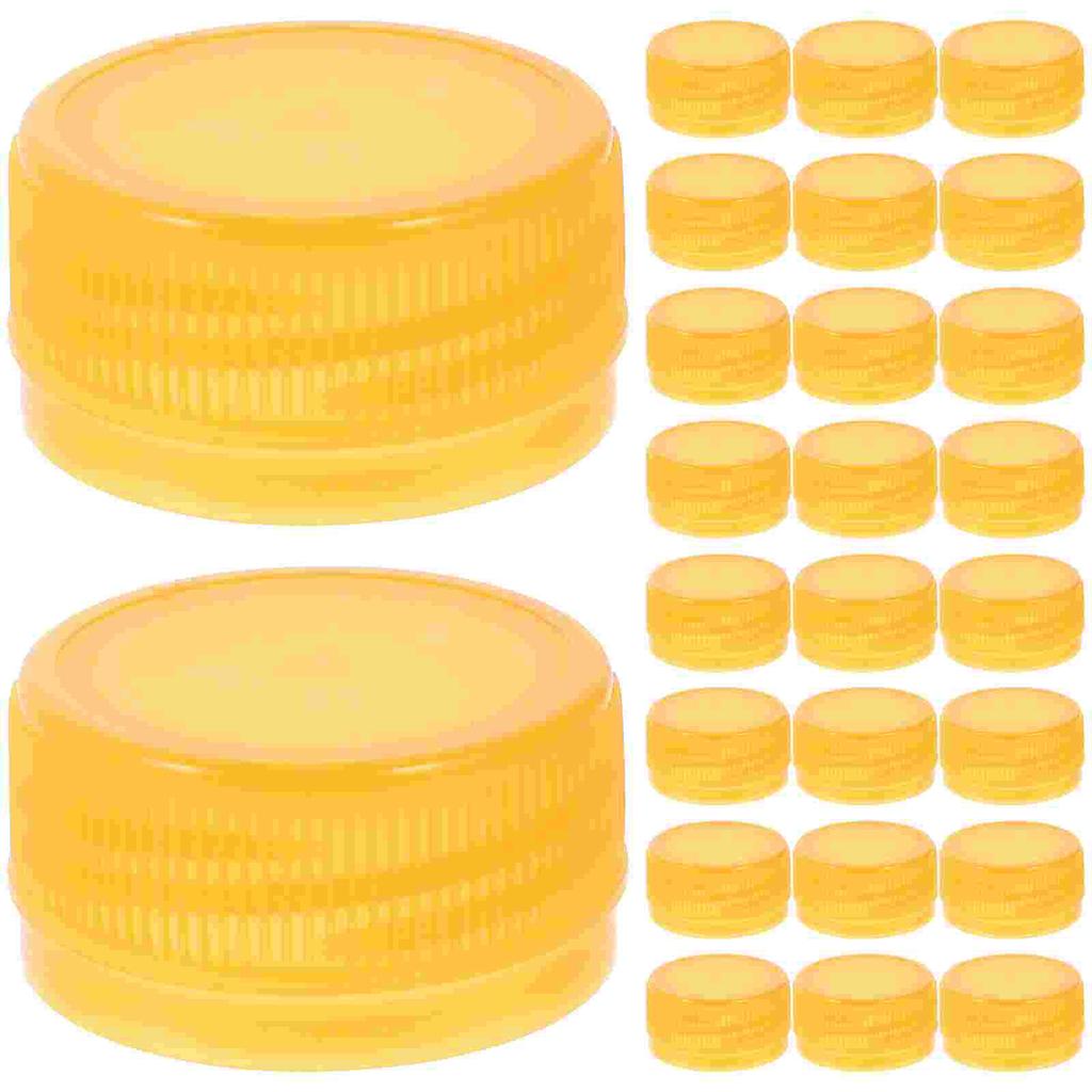 100 Pcs Bottle Cap Plastic Lids for Water Caps Colorful Accessories Pp Child Sealing