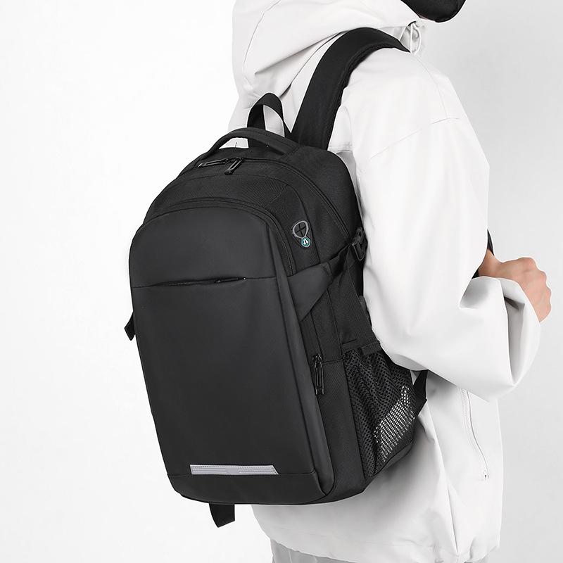 Schoolbag Simple Commuter Men's Backpack Business Leisure Large Capacity Student School Bag Short Trip Bag Computer Bag