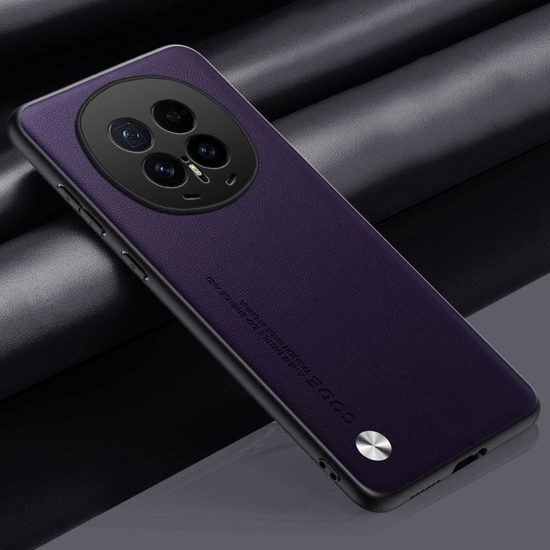 

Роскошный чехол из искусственной ПУ кожи для Honor Magic 8 Pro, задняя крышка, силиконовый противоударный чехол для полной защиты телефона для Honor Magic8 Pro 5G Honor Magic 8 Pro фиолетовый