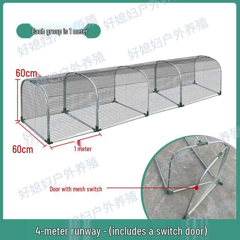 Reinforced Poultry & Rabbit Coop: Rodent & Weasel-Proof, Excellent Droppings Leakage, Thickened Bottom