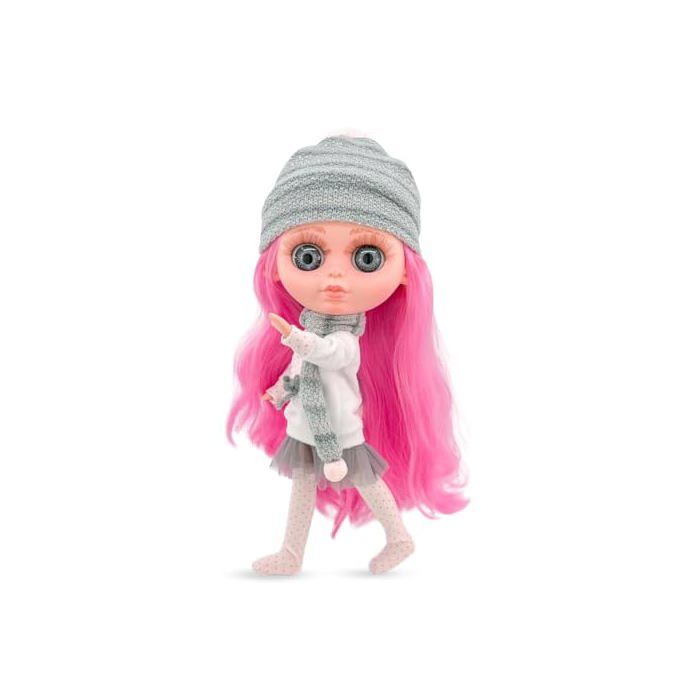 Jouet multicolore - Berjuan S.L - THE BIGGERS - Jupe Tulle Gris - Cheveux Rose - 32 cm - 121 unités - Plastique - Unisex