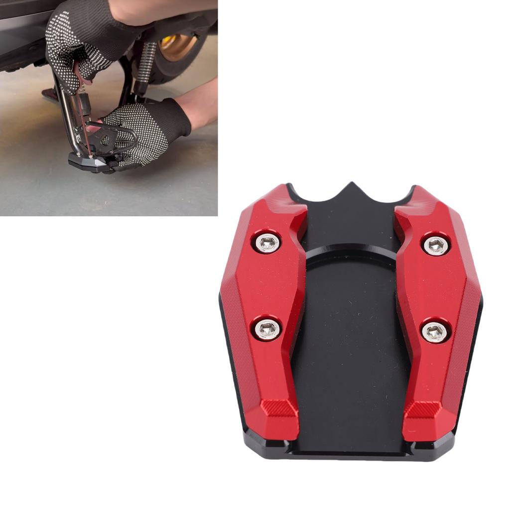 Motorcycle Kickstand Extender Pad Enlarger CNC Aluminum Alloy Anti Skid Side Stand Extension Plate Pad Replacement for Xmax300 2013-2025