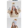 Winter Boys and Girls Baby Children's Hat, Scarf, Gloves, Three Piece Set, Outdoor Velvet Warm Ear Protection, Knitted Yarn Hat
