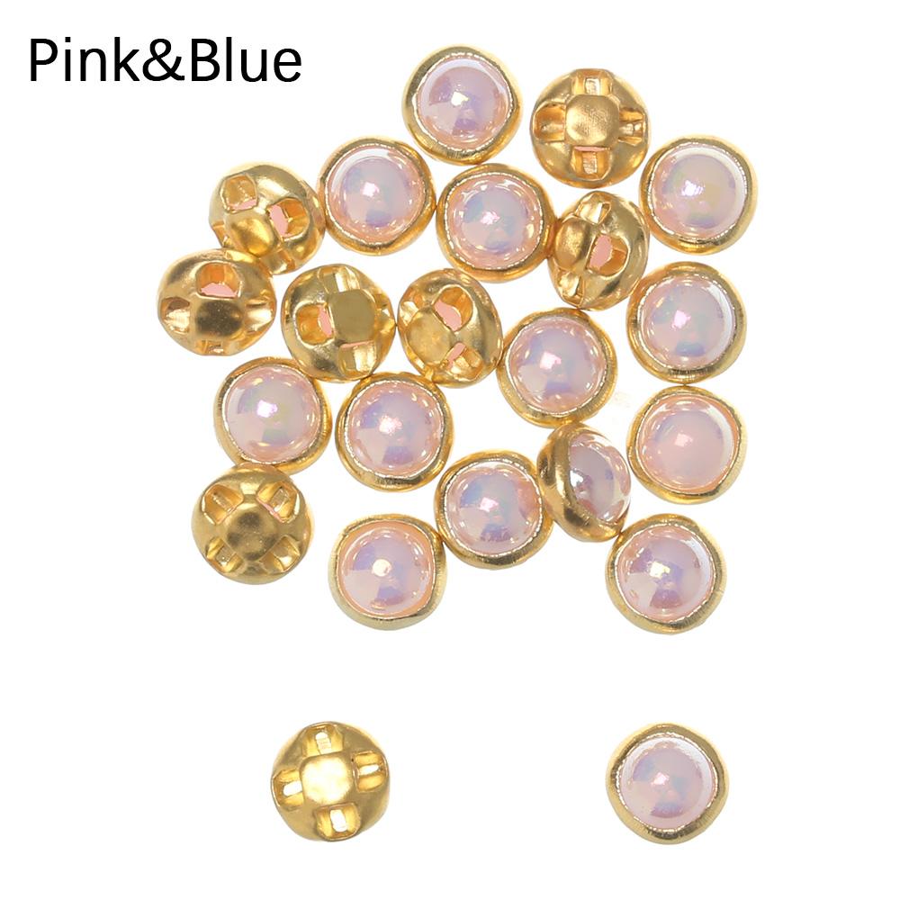 20Pcs 4mm Mini Doll Buttons Ultra-small Pearl Buckle Doll Bags Shoes Craft Buckle DIY 1/6 Doll Clothing Buckles Accessories