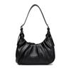 Minimalistyczna damska torba na ramię - Jednokolorowa plisowana torebka Modna torba crossbody odpowiednia do codziennego użytku i na zakupy