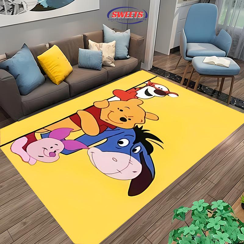 Neue Regale! Klassischer Disney Winnie Puuh Teppich, Wohnzimmer Schlafzimmer Kinderzimmer Wahl, Rutschfeste Maschinenwaschbare Matte