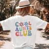 Cooles Tanten-Club-T-Shirt Lieblings-Tante Shirt Neues Tanten-T-Shirt Cooles Tanten-Geschenk von Nichte Vorderseite Rückseite Unisex-Druck Kurze Ärmel Oberteile