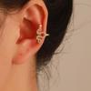 Elegant Diamond Snake Ear Clips - Non-Pierced, Minimalist Fashion, Niche Design
