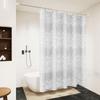 Yi Pan No-Punch PEVA Floral Shower Curtain Set