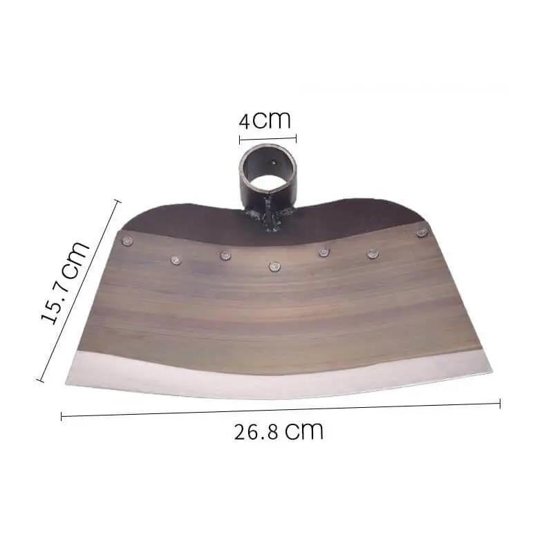 Grass Hoe Head Steel Weeding Shovel Thickened Gardening Hoe Land Plowing Vegetable Planting Multi-Use Agricultural Tools for Daily Use