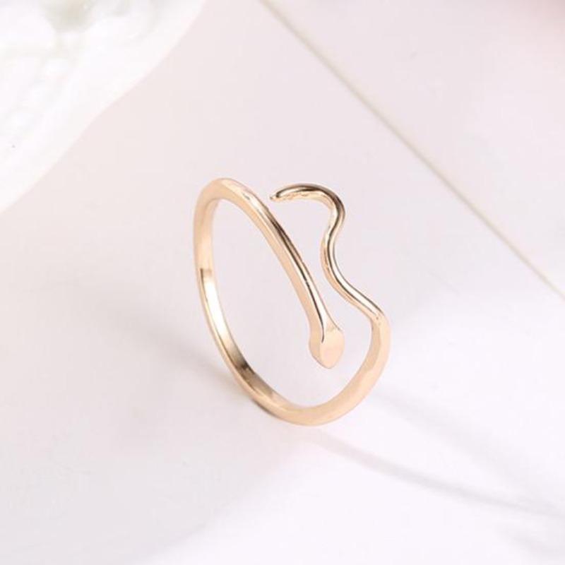 Anillo de dedo ajustable con ondas de agua para mujer, joyería de fiesta, regalo de decoración
