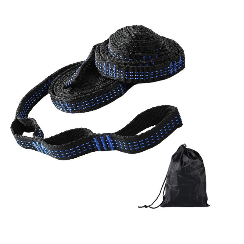 High-Strength Polyester Nylon Tree Hammock Straps with Multi-Ring Loop