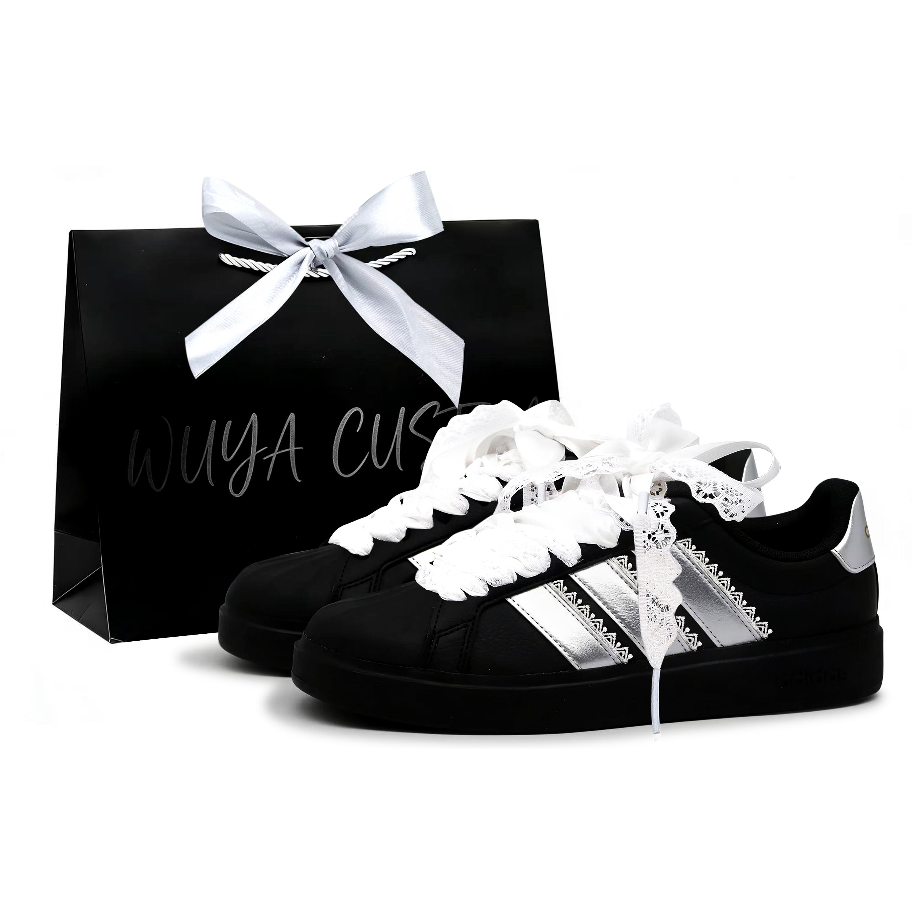 

Adidas Street Talk Crow Made, Light Silver Ballet 3.0 Special Shopping Bag, Lace, Fresh, Couple s, Ambient, Anti Aging JS5053(Team52-S-BOX) 36⅔