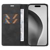 YIKATU YK-004 For iPhone 16 Pro Max Case Skin Feel Leather Wallet Phone Cover Strong Magnetic