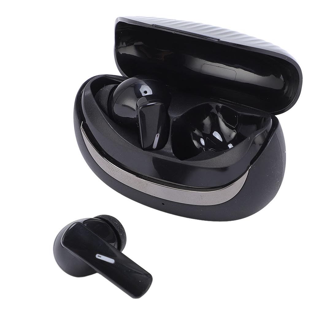 Language Translator Earbuds 5.4 Real Time Online 144 Lanquages Translation Device for Music Calling with APP Black
