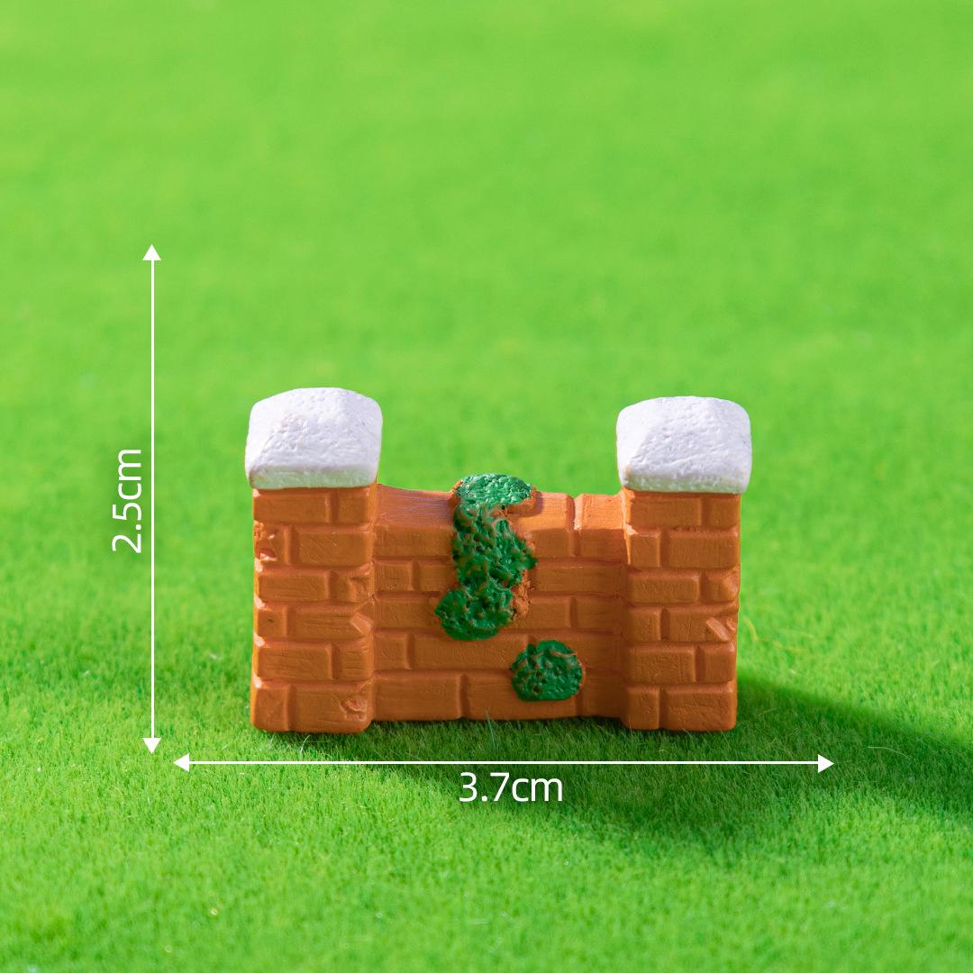 

Miniature Garden Wall Fence Model Creative DIY Landscape Decoration for Fairy Garden Terrarium Craft Supplies One Size