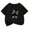 Fashion Leopard Print TShirt Printed T Shirt Girls Summer Clothes Short Sleeve Tops TShirts Cute Streetwear Clothing