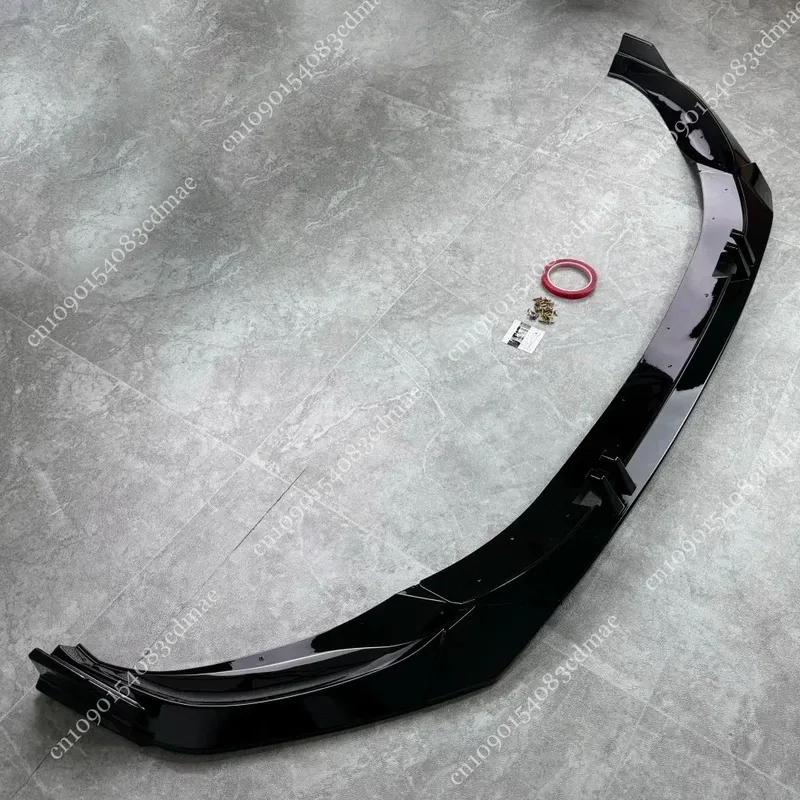 For VW Tiguan MK2 R Line Facelift 2020 2021 2022 2023 Car Front Bumper Splitter Lip Spoiler Gloss Black Diffuser Canard Body Kit
